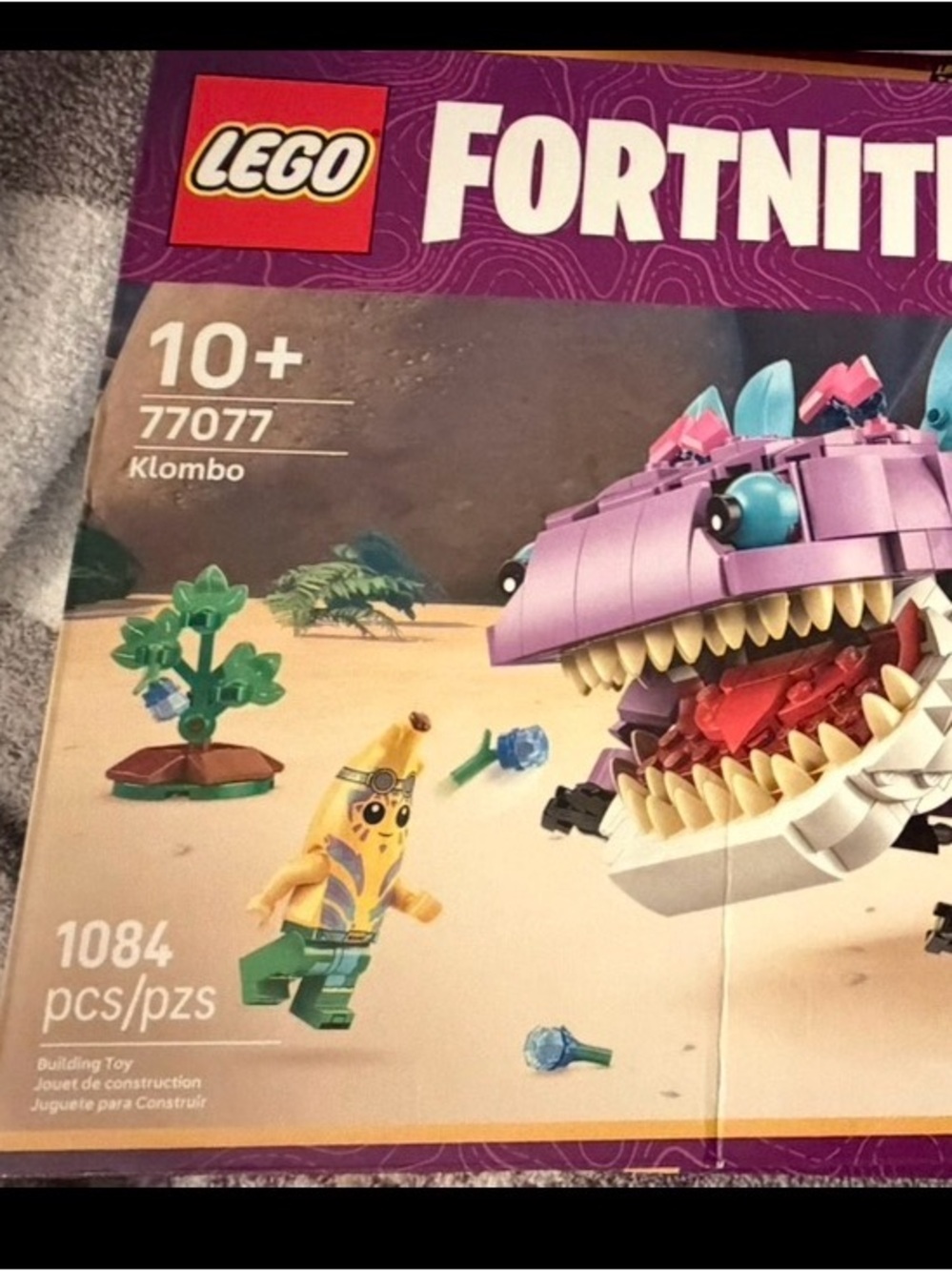 Lego Purple Klombo Buildable Figure with Yellow Banana Minifigure